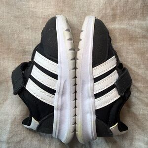 Adidas Kids Black and White Sneakers